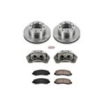 Powerstop 2-Wheel Set Power Stop&reg; KCOE5412A Front OE Stock Replacement Low-Dust Ceramic Brake Pad, Rotor and Caliper Kit