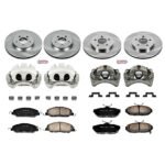 Powerstop 4-Wheel Set Power Stop&reg; KCOE5450 Front and Rear OE Stock Replacement Low-Dust Ceramic Brake Pad, Rotor and Caliper Kit - Image 4