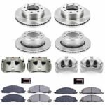 Powerstop 4-Wheel Set Power Stop&reg; KCOE5458A Front and Rear OE Stock Replacement Low-Dust Ceramic Brake Pad, Rotor and Caliper Kit - Image 4