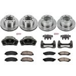 Powerstop 4-Wheel Set Power Stop&reg; KCOE5459 Front and Rear OE Stock Replacement Low-Dust Ceramic Brake Pad, Rotor and Caliper Kit - Image 4