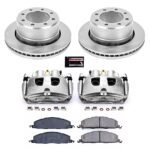 Powerstop 2-Wheel Set Power Stop&reg; KCOE5487 Rear OE Stock Replacement Low-Dust Ceramic Brake Pad, Rotor and Caliper Kit