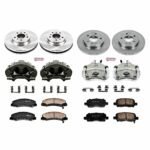 Powerstop 4-Wheel Set Power Stop&reg; KCOE5504 Front and Rear OE Stock Replacement Low-Dust Ceramic Brake Pad, Rotor and Caliper Kit - Image 4