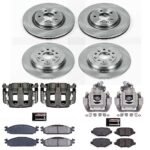 Powerstop 4-Wheel Set Power Stop&reg; KCOE5510 Front and Rear OE Stock Replacement Low-Dust Ceramic Brake Pad, Rotor and Caliper Kit - Image 4