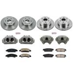 Powerstop 4-Wheel Set Power Stop&reg; KCOE5520 Front and Rear OE Stock Replacement Low-Dust Ceramic Brake Pad, Rotor and Caliper Kit - Image 4