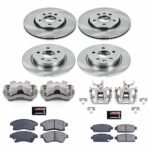Powerstop 4-Wheel Set Power Stop&reg; KCOE5551A Front and Rear OE Stock Replacement Low-Dust Ceramic Brake Pad, Rotor and Caliper Kit - Image 4
