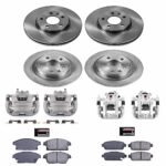 Powerstop 4-Wheel Set Power Stop&reg; KCOE5555 Front and Rear OE Stock Replacement Low-Dust Ceramic Brake Pad, Rotor and Caliper Kit - Image 2