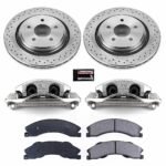 Powerstop 2-Wheel Set Power Stop&reg; KCOE5563 Rear OE Stock Replacement Low-Dust Ceramic Brake Pad, Rotor and Caliper Kit - Image 4