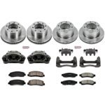 Powerstop 4-Wheel Set Power Stop&reg; KCOE5573 Front and Rear OE Stock Replacement Low-Dust Ceramic Brake Pad, Rotor and Caliper Kit - Image 4
