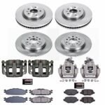 Powerstop 4-Wheel Set Power Stop&reg; KCOE5584A Front and Rear OE Stock Replacement Low-Dust Ceramic Brake Pad, Rotor and Caliper Kit - Image 4