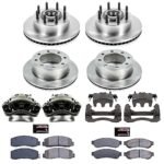 Powerstop 4-Wheel Set Power Stop&reg; KCOE5589 Front and Rear OE Stock Replacement Low-Dust Ceramic Brake Pad, Rotor and Caliper Kit - Image 4