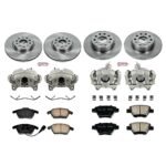 Powerstop 4-Wheel Set Power Stop&reg; KCOE5801 Front and Rear OE Stock Replacement Low-Dust Ceramic Brake Pad, Rotor and Caliper Kit - Image 4