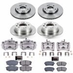Powerstop 4-Wheel Set Power Stop&reg; KCOE5807 Front and Rear OE Stock Replacement Low-Dust Ceramic Brake Pad, Rotor and Caliper Kit - Image 4