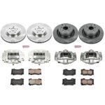 Powerstop 4-Wheel Set Power Stop&reg; KCOE5823 Front and Rear OE Stock Replacement Low-Dust Ceramic Brake Pad, Rotor and Caliper Kit - Image 4