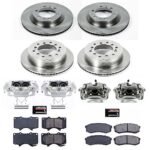 Powerstop 4-Wheel Set Power Stop&reg; KCOE5874 Front and Rear OE Stock Replacement Low-Dust Ceramic Brake Pad, Rotor and Caliper Kit - Image 4
