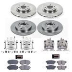 Powerstop 4-Wheel Set Power Stop&reg; KCOE5879A Front and Rear OE Stock Replacement Low-Dust Ceramic Brake Pad, Rotor and Caliper Kit - Image 4