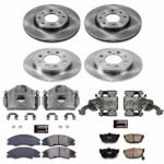 Powerstop 4-Wheel Set Power Stop&reg; KCOE5904 Front and Rear OE Stock Replacement Low-Dust Ceramic Brake Pad, Rotor and Caliper Kit - Image 4