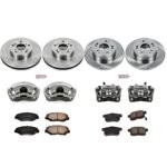 Powerstop 4-Wheel Set Power Stop&reg; KCOE5934 Front and Rear OE Stock Replacement Low-Dust Ceramic Brake Pad, Rotor and Caliper Kit - Image 4