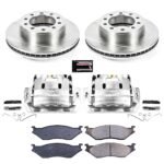 Powerstop 2-Wheel Set Power Stop&reg; KCOE5964 Front OE Stock Replacement Low-Dust Ceramic Brake Pad, Rotor and Caliper Kit