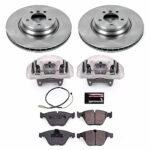 Powerstop 2-Wheel Set Power Stop&reg; KCOE6058 Front OE Stock Replacement Low-Dust Ceramic Brake Pad, Rotor and Caliper Kit