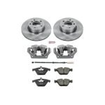 Powerstop 2-Wheel Set Power Stop&reg; KCOE6073 Front OE Stock Replacement Low-Dust Ceramic Brake Pad, Rotor and Caliper Kit