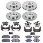 Powerstop KCOE6076 4-Wheel Set Front and Rear Z17 OE Replacement Brake Disc and Caliper Kit, Natural Caliper, Ceramic, 5 Lugs - Image 4