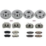 Powerstop 4-Wheel Set Power Stop&reg; KCOE6083 Front and Rear OE Stock Replacement Low-Dust Ceramic Brake Pad, Rotor and Caliper Kit - Image 4