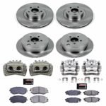 Powerstop 4-Wheel Set Power Stop&reg; KCOE6083A Front and Rear OE Stock Replacement Low-Dust Ceramic Brake Pad, Rotor and Caliper Kit - Image 4