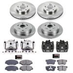 Powerstop 4-Wheel Set Power Stop&reg; KCOE6173 Front and Rear OE Stock Replacement Low-Dust Ceramic Brake Pad, Rotor and Caliper Kit - Image 4