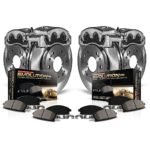 Powerstop 4-Wheel Set Power Stop&reg; KCOE6301 Front and Rear OE Stock Replacement Low-Dust Ceramic Brake Pad, Rotor and Caliper Kit