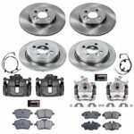 Powerstop 4-Wheel Set Power Stop&reg; KCOE6301 Front and Rear OE Stock Replacement Low-Dust Ceramic Brake Pad, Rotor and Caliper Kit - Image 4