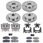 Powerstop 4-Wheel Set Power Stop&reg; KCOE6361 Front and Rear OE Stock Replacement Low-Dust Ceramic Brake Pad, Rotor and Caliper Kit - Image 4