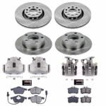 Powerstop 4-Wheel Set Power Stop&reg; KCOE637 Front and Rear OE Stock Replacement Low-Dust Ceramic Brake Pad, Rotor and Caliper Kit - Image 4