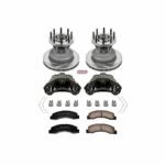 Powerstop 2-Wheel Set Power Stop&reg; KCOE6383 Front OE Stock Replacement Low-Dust Ceramic Brake Pad, Rotor and Caliper Kit
