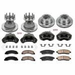 Powerstop 4-Wheel Set Power Stop&reg; KCOE6384 Front and Rear OE Stock Replacement Low-Dust Ceramic Brake Pad, Rotor and Caliper Kit - Image 4