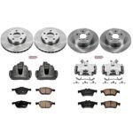 Powerstop 4-Wheel Set Power Stop&reg; KCOE6397 Front and Rear OE Stock Replacement Low-Dust Ceramic Brake Pad, Rotor and Caliper Kit - Image 4