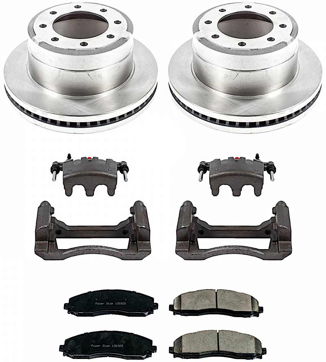 p15kcoe6407_1.jpg Powerstop 2-Wheel Set Power Stop® KCOE6407 Rear OE Stock Replacement Low-Dust Ceramic Brake Pad, Rotor and Caliper Kit - Image 1