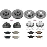 Powerstop 4-Wheel Set Power Stop&reg; KCOE6478 Front and Rear OE Stock Replacement Low-Dust Ceramic Brake Pad, Rotor and Caliper Kit - Image 4