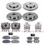 Powerstop 4-Wheel Set Power Stop&reg; KCOE6516 Front and Rear OE Stock Replacement Low-Dust Ceramic Brake Pad, Rotor and Caliper Kit - Image 4