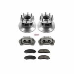 Powerstop 2-Wheel Set Power Stop&reg; KCOE6526 Front OE Stock Replacement Low-Dust Ceramic Brake Pad, Rotor and Caliper Kit