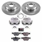 Powerstop KCOE6578 Front Brake Disc and Caliper Kit, Plain Surface 5 Lugs 329.8 mm Natural Caliper, Ceramic, Z17 OE Replacement