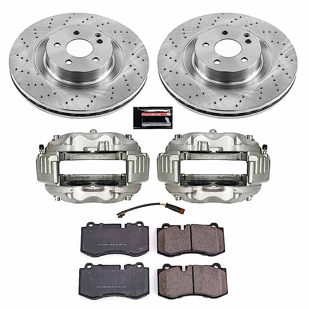 p15kcoe6755_1.jpg Powerstop 2-Wheel Set Power Stop® KCOE6755 Front OE Stock Replacement Low-Dust Ceramic Brake Pad, Rotor and Caliper Kit - Image 1
