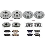 Powerstop 4-Wheel Set Power Stop&reg; KCOE6781 Front and Rear OE Stock Replacement Low-Dust Ceramic Brake Pad, Rotor and Caliper Kit - Image 4