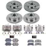Powerstop 4-Wheel Set Power Stop&reg; KCOE6782 Front and Rear OE Stock Replacement Low-Dust Ceramic Brake Pad, Rotor and Caliper Kit - Image 4