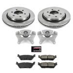 Powerstop 2-Wheel Set Power Stop&reg; KCOE6814 Rear OE Stock Replacement Low-Dust Ceramic Brake Pad, Rotor and Caliper Kit - Image 4