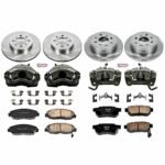 Powerstop 4-Wheel Set Power Stop&reg; KCOE691 Front and Rear OE Stock Replacement Low-Dust Ceramic Brake Pad, Rotor and Caliper Kit - Image 4