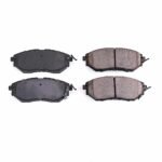 Powerstop KCOE6931A Front and Rear Brake Disc and Caliper Kit, Plain Surface 5 Lugs 278 mm Natural Caliper, Ceramic, Z17 OE Replacement - Image 5