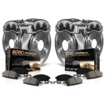 Powerstop 4-Wheel Set Power Stop&reg; KCOE6956 Front and Rear OE Stock Replacement Low-Dust Ceramic Brake Pad, Rotor and Caliper Kit
