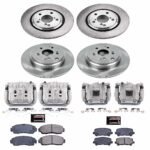 Powerstop 4-Wheel Set Power Stop&reg; KCOE6958 Front and Rear OE Stock Replacement Low-Dust Ceramic Brake Pad, Rotor and Caliper Kit - Image 4