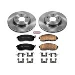 Powerstop 4-Wheel Set Power Stop&reg; KCOE6960 Front and Rear OE Stock Replacement Low-Dust Ceramic Brake Pad, Rotor and Caliper Kit - Image 6