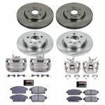 Powerstop 4-Wheel Set Power Stop&reg; KCOE6995 Front and Rear OE Stock Replacement Low-Dust Ceramic Brake Pad, Rotor and Caliper Kit - Image 4